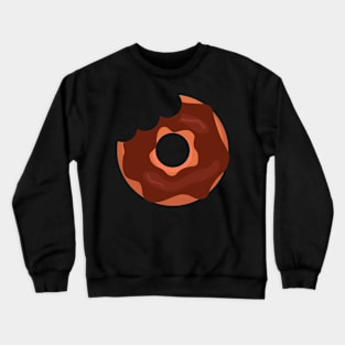 donut with chocolate frosting Crewneck Sweatshirt